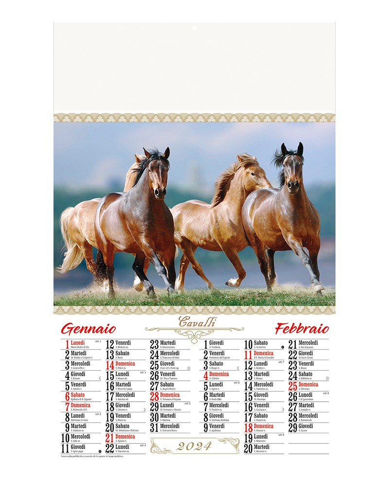 Calendari Cavalli Santa Teresa di Riva - Messina