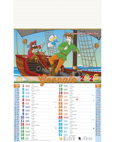 Calendari Illustrati 12 Fogli Fiabe Santa Teresa di Riva - Messina