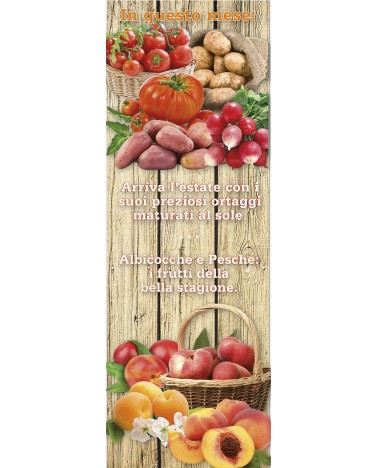 Calendari Illustrati 12 Fogli Frutta e Ortaggi Santa Teresa di Riva - Messina