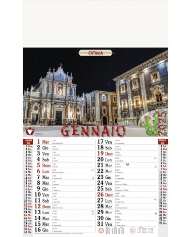 Calendari Illustrati 12 Fogli Sicilia Santa Teresa di Riva - Messina