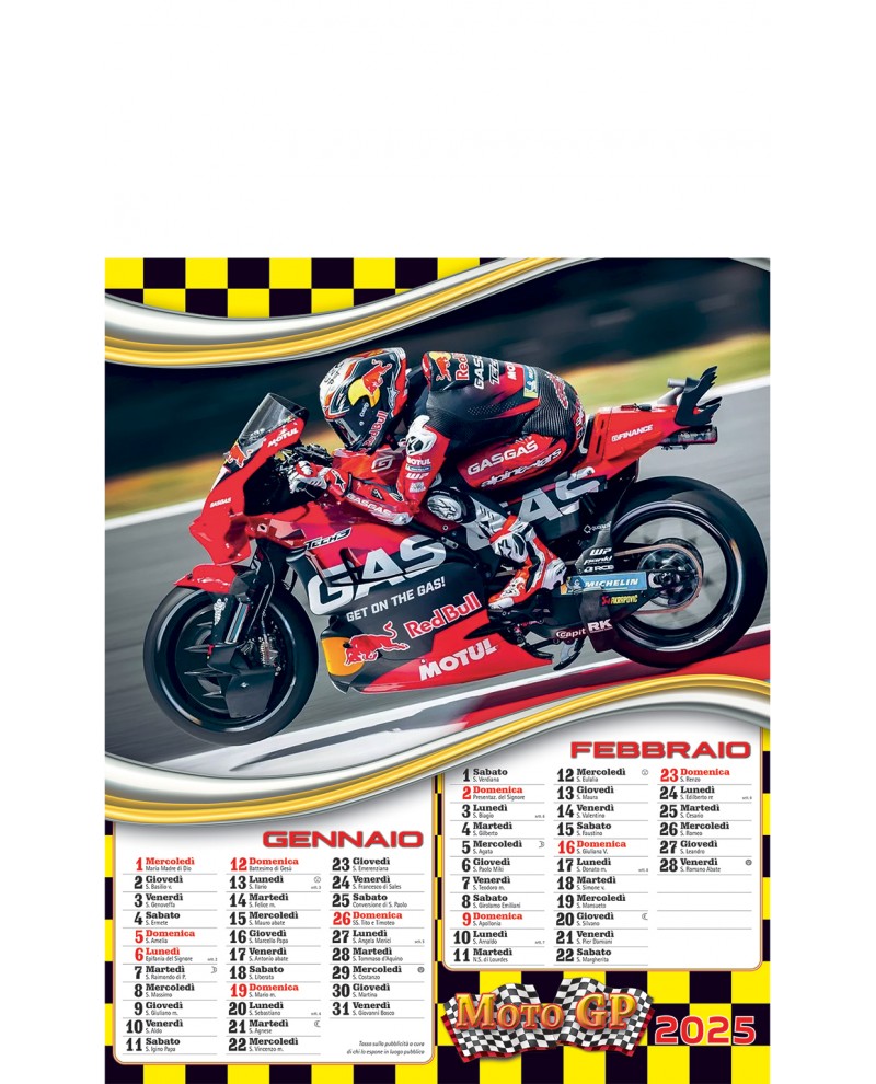 Calendari Illustrati 6 Fogli Moto GP Santa Teresa di Riva - Messina